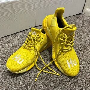Adidas Hu Bright Yellow Sneakers
